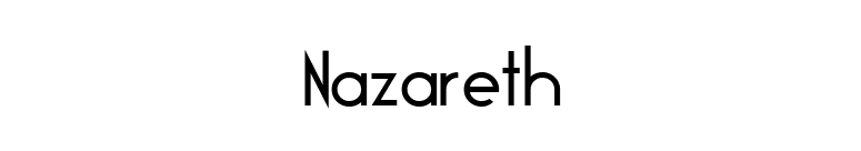 Nazareth font preview