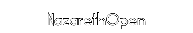 NazarethOpen font preview
