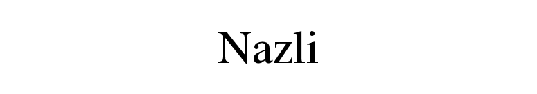 Nazli font preview