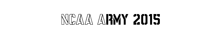 NCAA Army 2015 font preview