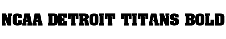 NCAA Detroit Titans Bold font preview