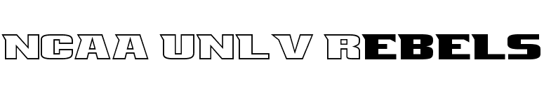 NCAA UNLV Rebels font preview