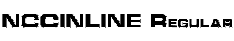 NCCINLINE Regular font preview