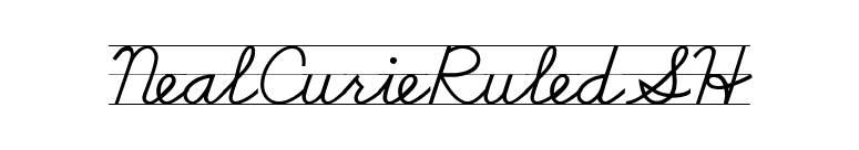 NealCurieRuledSH font preview