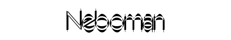 Neboman font preview
