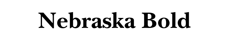 Nebraska Bold font preview