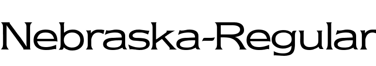 Nebraska-Regular font preview