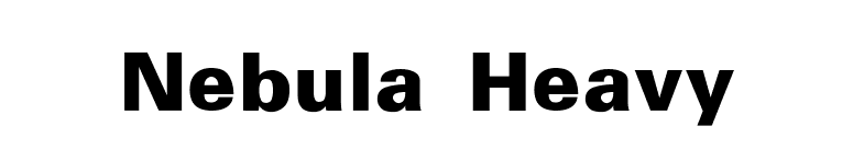 Nebula Heavy font preview