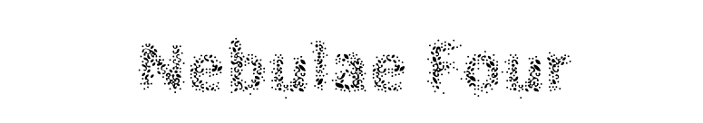 Nebulae Four font preview