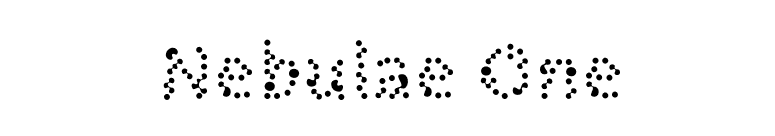 Nebulae One font preview