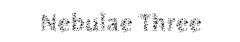 Nebulae Three font preview