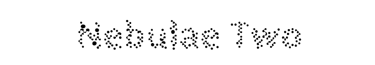 Nebulae Two font preview