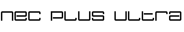 Nec plus ultra font preview