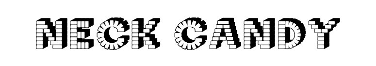 Neck Candy font preview