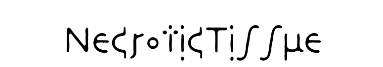 NecroticTissue font preview