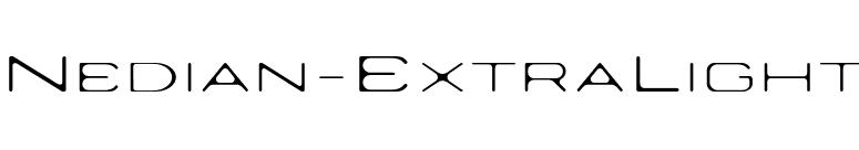 Nedian-ExtraLight font preview