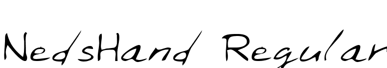 NedsHand Regular font preview