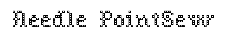 Needle PointSew font preview