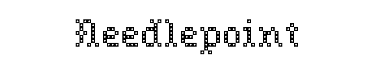 Needlepoint font preview