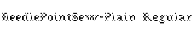 NeedlePointSew-Plain Regular font preview