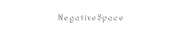 NegativeSpace font preview