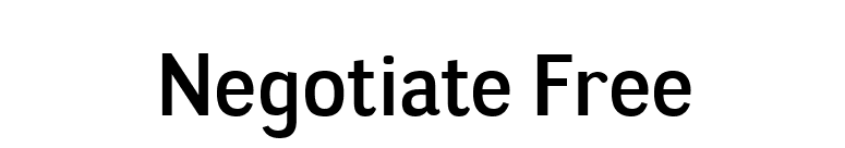 Negotiate Free font preview