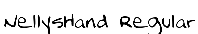 NellysHand Regular font preview