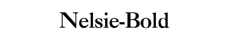 Nelsie-Bold font preview