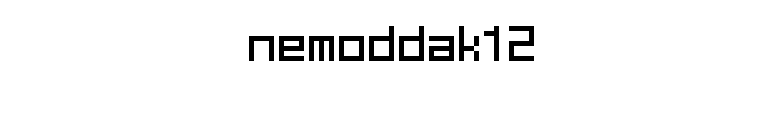 nemoddak12 font preview