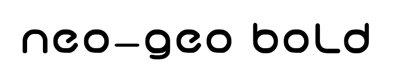 neo-geo bold font preview