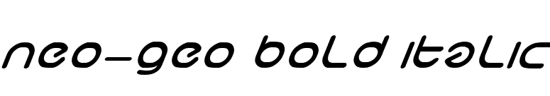 neo-geo bold italic font preview