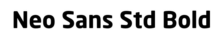 Neo Sans Std Bold font preview