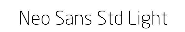 Neo Sans Std Light font preview