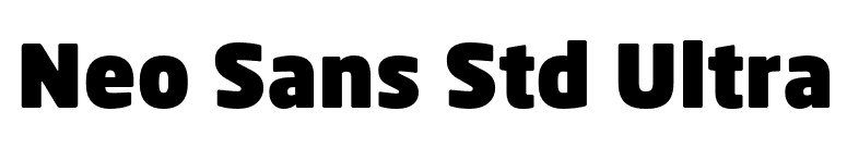 Neo Sans Std Ultra font preview