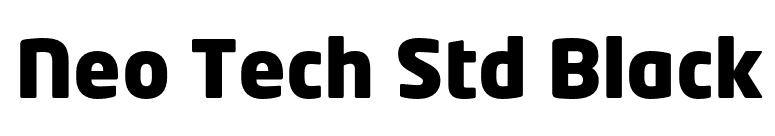 Neo Tech Std Black font preview