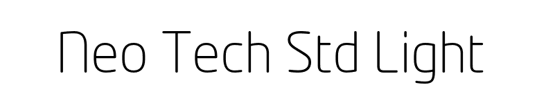 Neo Tech Std Light font preview