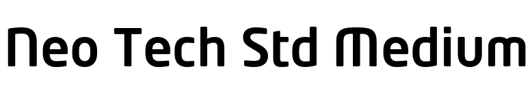 Neo Tech Std Medium font preview
