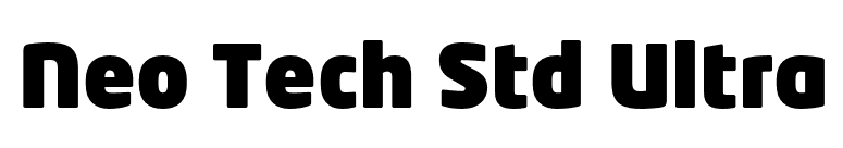 Neo Tech Std Ultra font preview