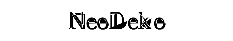 NeoDeko font preview