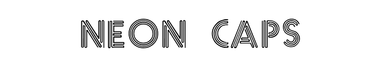 Neon Caps font preview