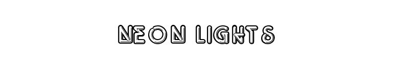 Neon Lights font preview