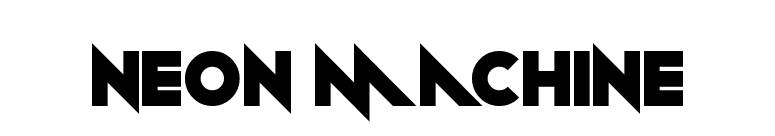 Neon Machine font preview