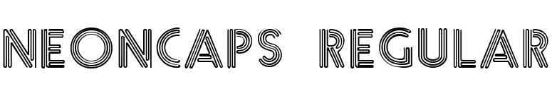NeonCaps Regular font preview