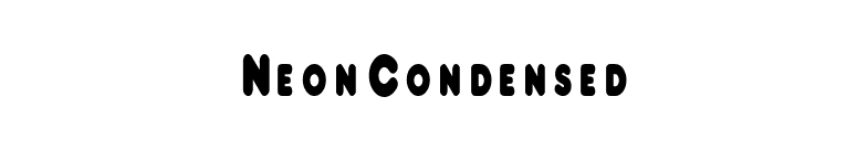 NeonCondensed font preview