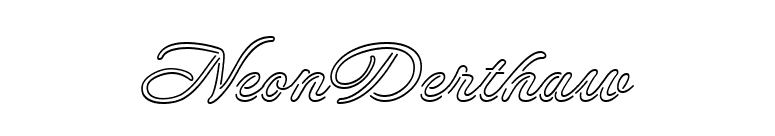 NeonDerthaw font preview