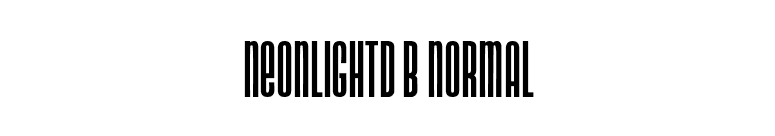 NeonlightDB Normal font preview