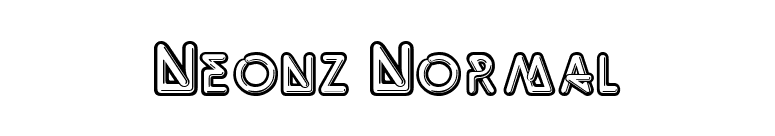 Neonz Normal font preview