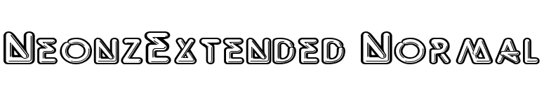 NeonzExtended Normal font preview