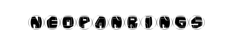 NeoPanRings font preview