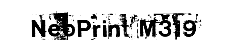 NeoPrint M319 font preview